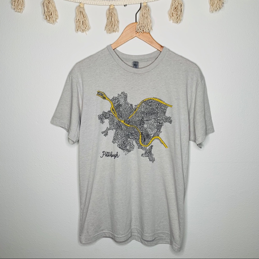 Pittsburgh City T-Shirt Grey Sz M